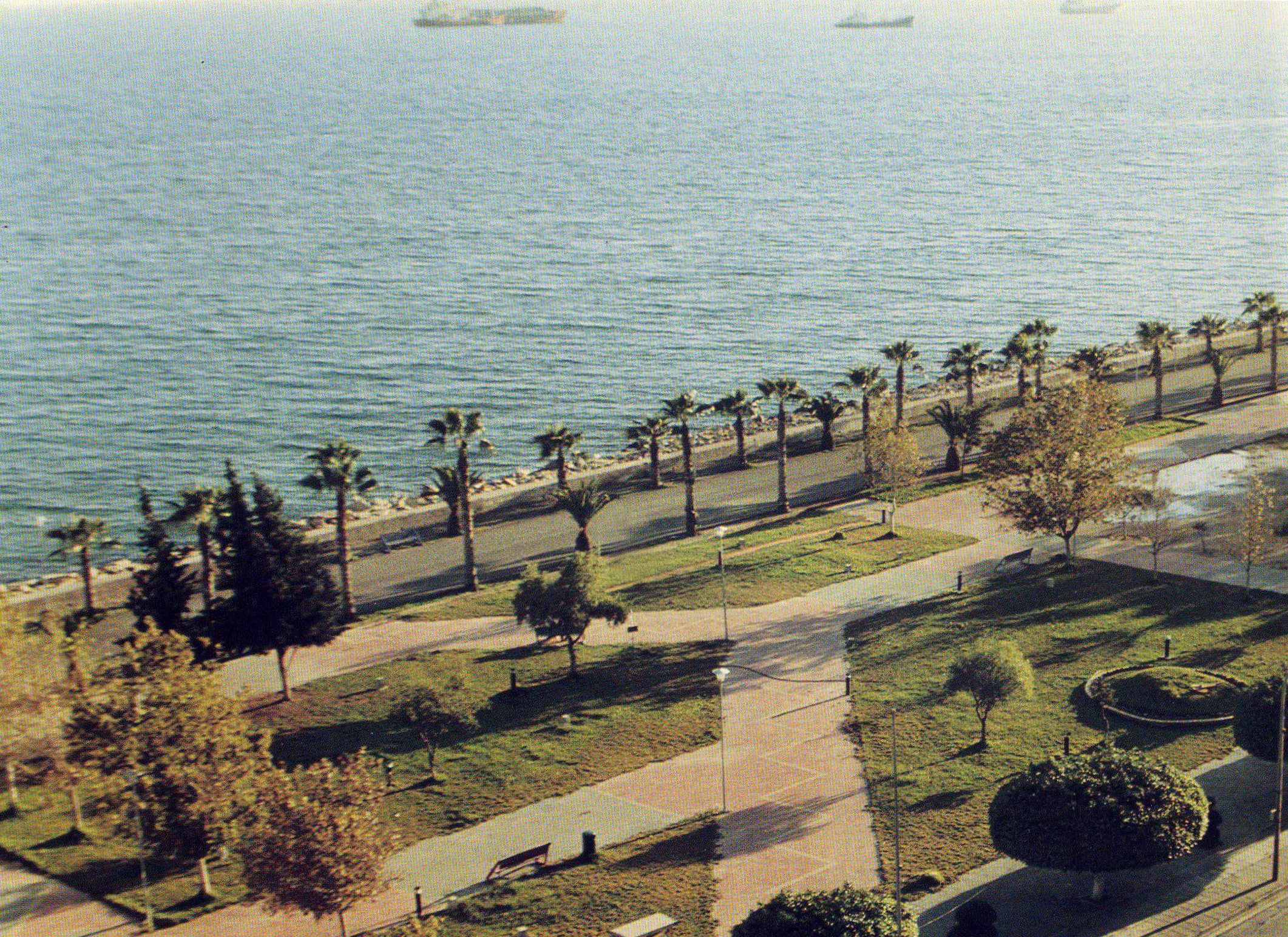 Molos Park's landscaped promenade in Limassol around the turn of the millennium